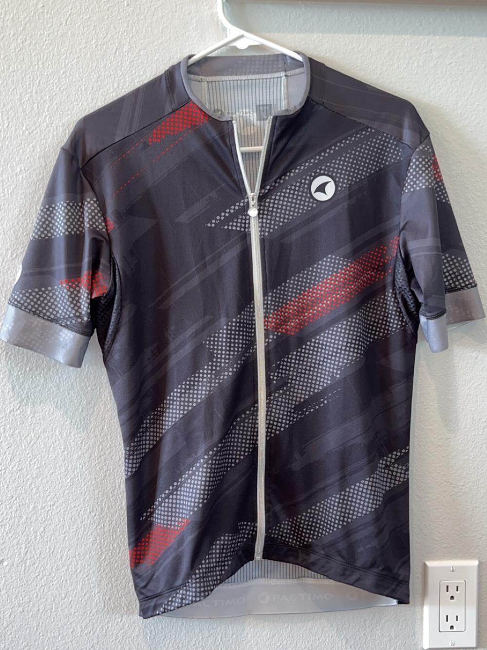 Pactimo Men’s Black & Red Cycling Jersey